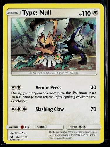 Type null holo rare - holo,